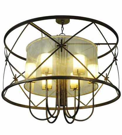 6 Light 48" Wide Pendant