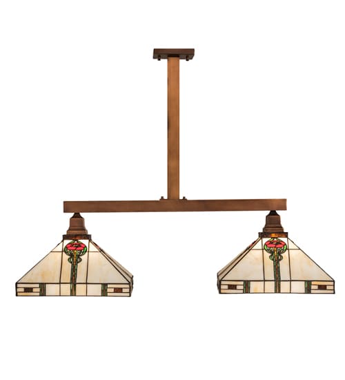 2 Light 39" Wide Linear Pendant