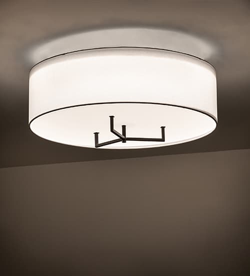 Cilindro Bahn 30" Wide LED Semi-Flush Drum Ceiling Fixture