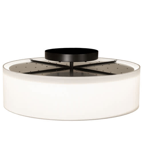 Cilindro Bahn 30" Wide LED Semi-Flush Drum Ceiling Fixture