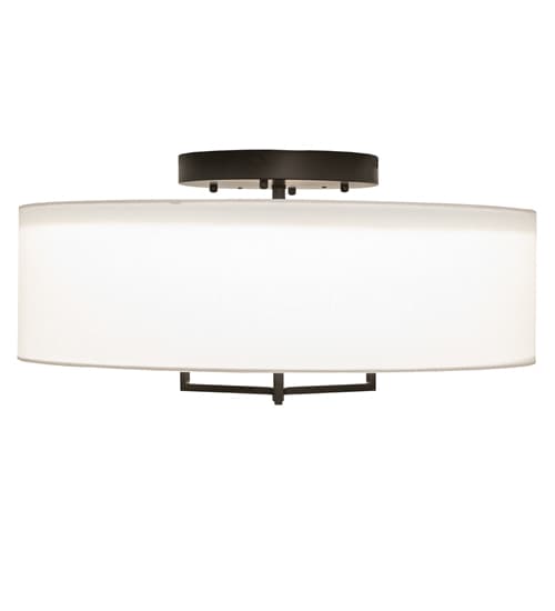 Cilindro Bahn 30" Wide LED Semi-Flush Drum Ceiling Fixture