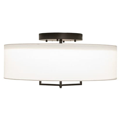 Cilindro Bahn 30" Wide LED Semi-Flush Drum Ceiling Fixture