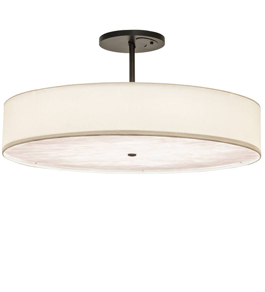 Cilindro 42" Wide LED Semi-Flush Drum Ceiling Fixture