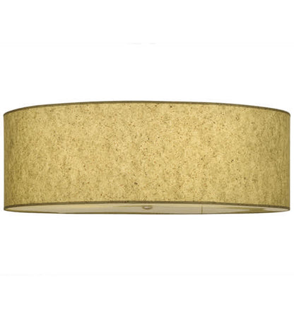 Cilindro 3 Light 36" Wide Semi-Flush Drum Ceiling Fixture - Natural Aluminum Finish