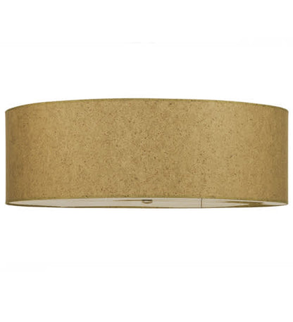 Cilindro 3 Light 36" Wide Semi-Flush Drum Ceiling Fixture - Natural Aluminum Finish