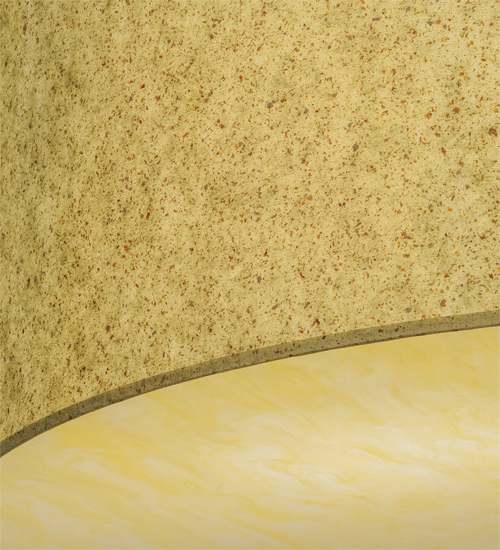 Cilindro 3 Light 36" Wide Semi-Flush Drum Ceiling Fixture - Natural Aluminum Finish