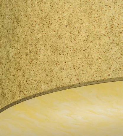 Cilindro 3 Light 36" Wide Semi-Flush Drum Ceiling Fixture - Natural Aluminum Finish