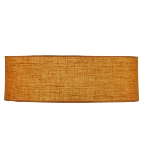 Cilindro 3 Light 36" Wide Semi-Flush Drum Ceiling Fixture with Copper Burlap Shade - Nickel Finish