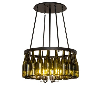 Tuscan Vineyard 6 Light 26" Wide Ring Chandelier