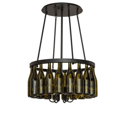 Tuscan Vineyard 6 Light 26" Wide Ring Chandelier