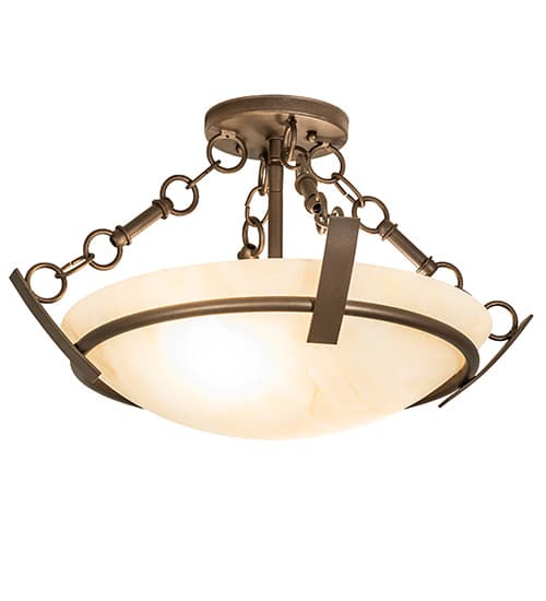 Covina 2 Light 18" Wide Semi-Flush Bowl Ceiling Fixture
