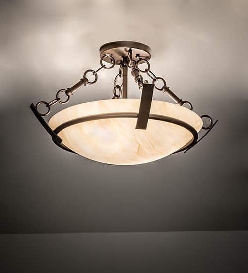 Covina 2 Light 18" Wide Semi-Flush Bowl Ceiling Fixture