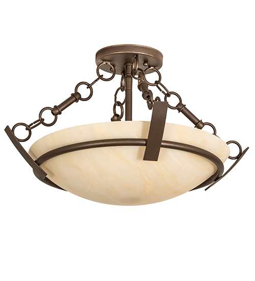 Covina 2 Light 18" Wide Semi-Flush Bowl Ceiling Fixture