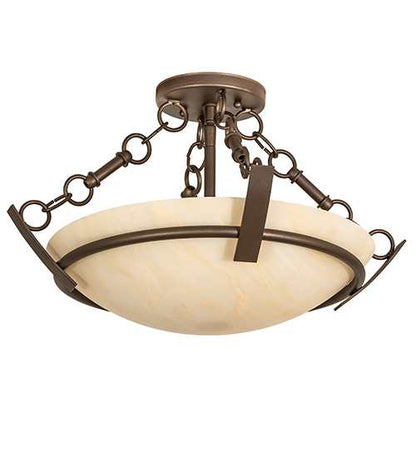 Covina 2 Light 18" Wide Semi-Flush Bowl Ceiling Fixture