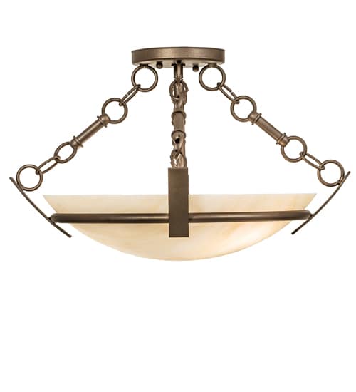 Covina 2 Light 18" Wide Semi-Flush Bowl Ceiling Fixture