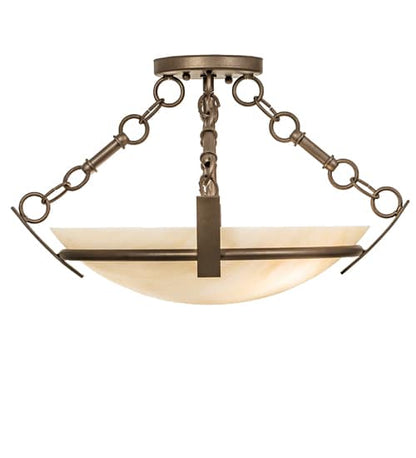 Covina 2 Light 18" Wide Semi-Flush Bowl Ceiling Fixture