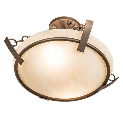 Covina 2 Light 18" Wide Semi-Flush Bowl Ceiling Fixture