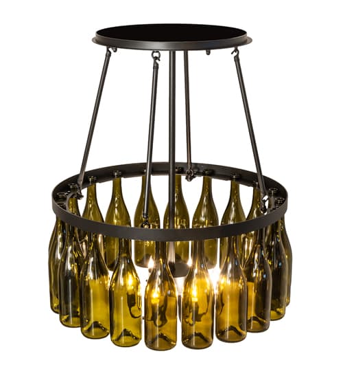 Tuscan Vineyard 6 Light 36" Wide Semi-Flush Drum Ceiling Fixture