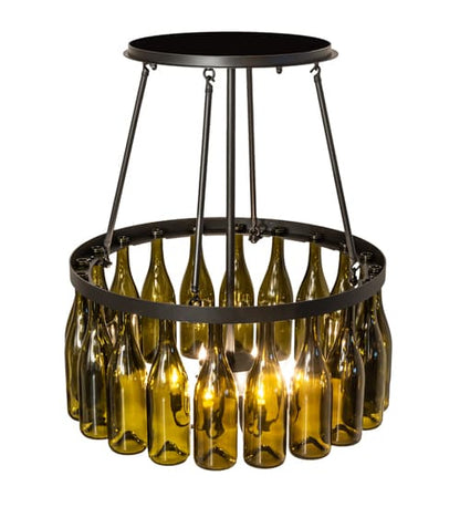 Tuscan Vineyard 6 Light 36" Wide Semi-Flush Drum Ceiling Fixture