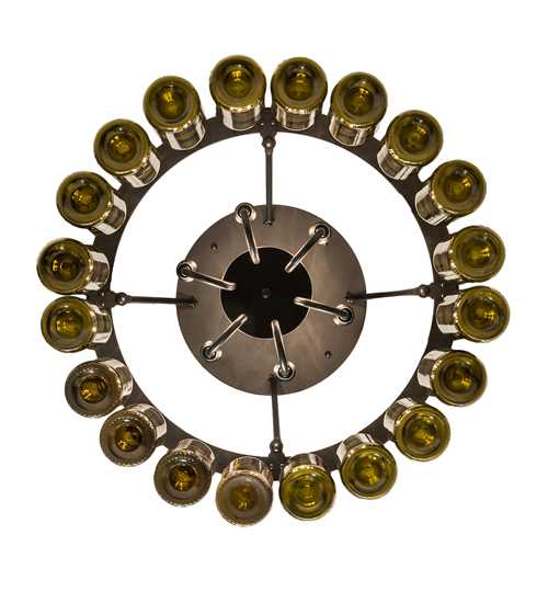 Tuscan Vineyard 6 Light 36" Wide Semi-Flush Drum Ceiling Fixture