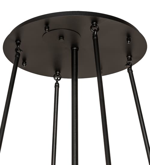 Tuscan Vineyard 6 Light 36" Wide Semi-Flush Drum Ceiling Fixture