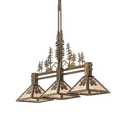 3 Light 45" Wide Linear Pendant