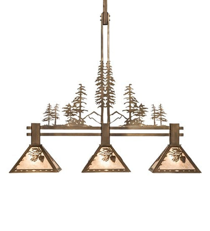 3 Light 45" Wide Linear Pendant