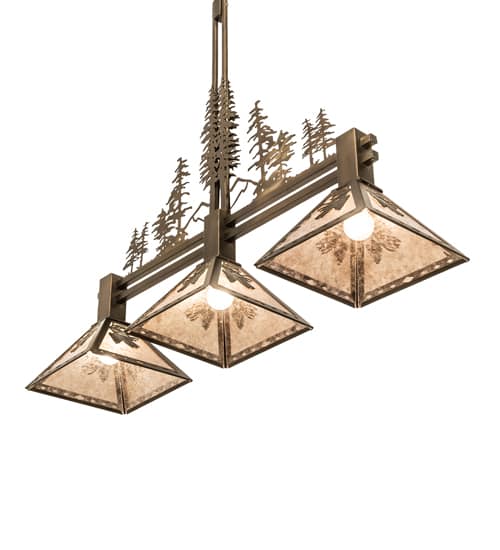 3 Light 45" Wide Linear Pendant
