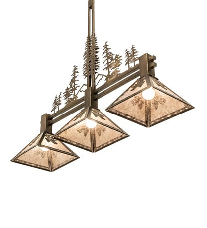 3 Light 45" Wide Linear Pendant