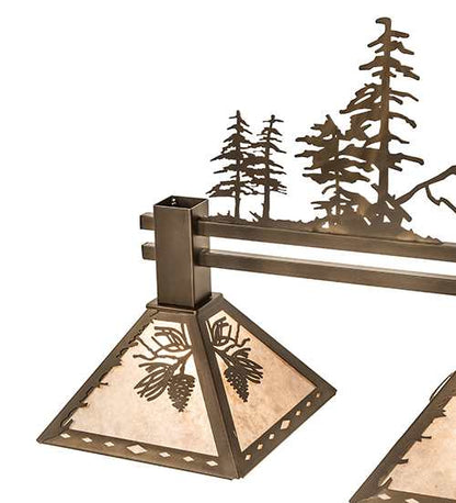 3 Light 45" Wide Linear Pendant