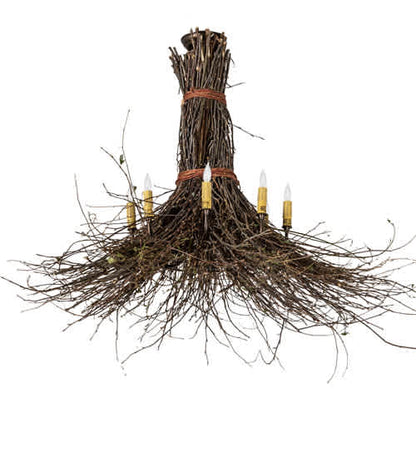 Twigs 8 Light 36" Wide Abstract Chandelier