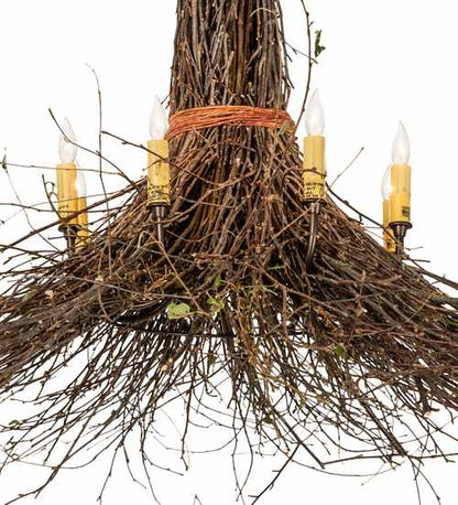 Twigs 8 Light 36" Wide Abstract Chandelier