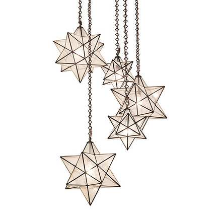 5 Light 38" Wide Multi Light Pendant