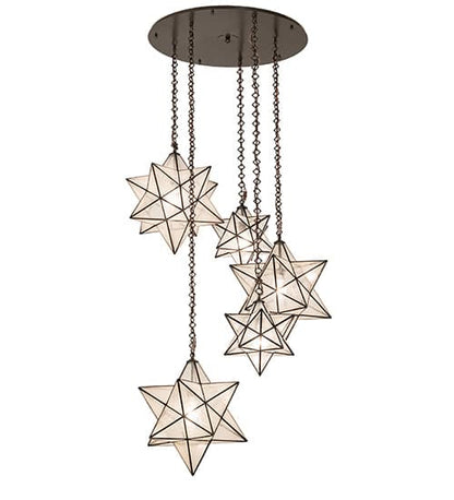 5 Light 38" Wide Multi Light Pendant