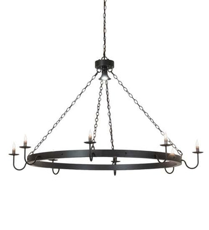 Suffolk 8 Light 60" Wide Taper Candle Ring Chandelier