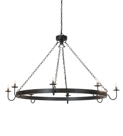 Suffolk 8 Light 60" Wide Taper Candle Ring Chandelier