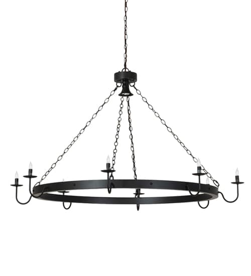 Suffolk 8 Light 60" Wide Taper Candle Ring Chandelier
