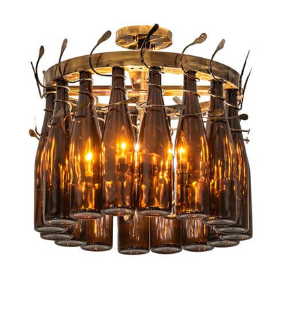 Tuscan Vineyard 5 Light 19" Wide Semi-flush Ceiling Fixture