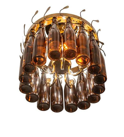 Tuscan Vineyard 5 Light 19" Wide Semi-flush Ceiling Fixture