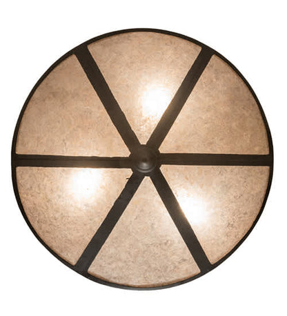 Ducks in Flight 3 Light 24" Wide Semi-Flush Ceiling Fixture
