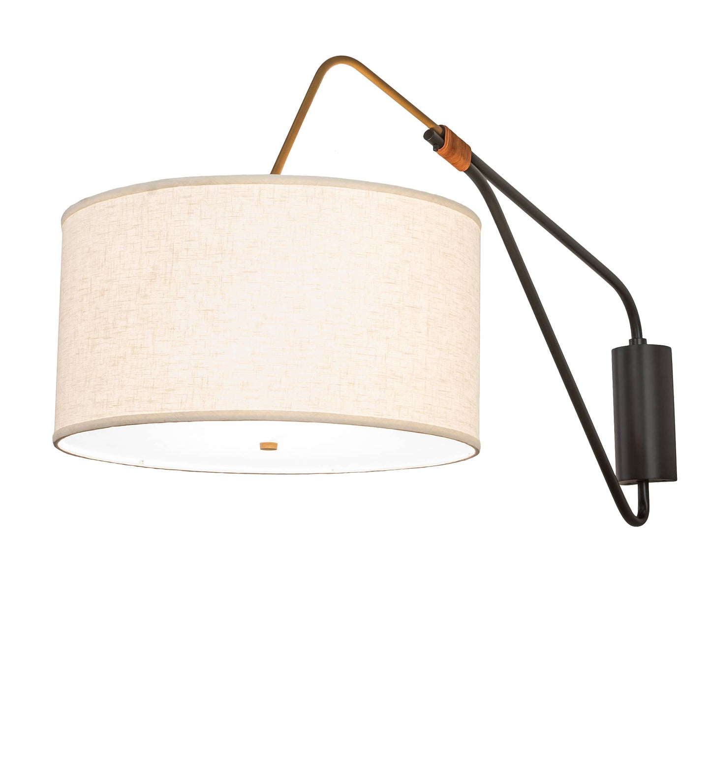 Cilindro 25" Tall Wall Sconce with Linen Shade