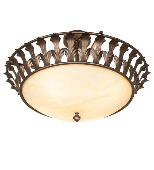 Hampton 4 Light 30" Wide Semi-Flush Bowl Ceiling Fixture - Tyler Bronze Finish