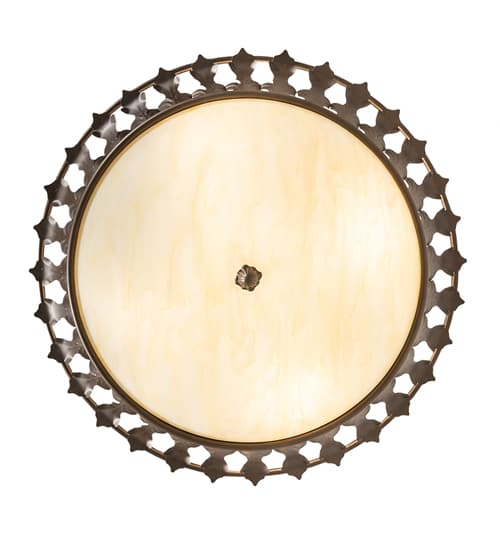 Hampton 4 Light 30" Wide Semi-Flush Bowl Ceiling Fixture - Tyler Bronze Finish