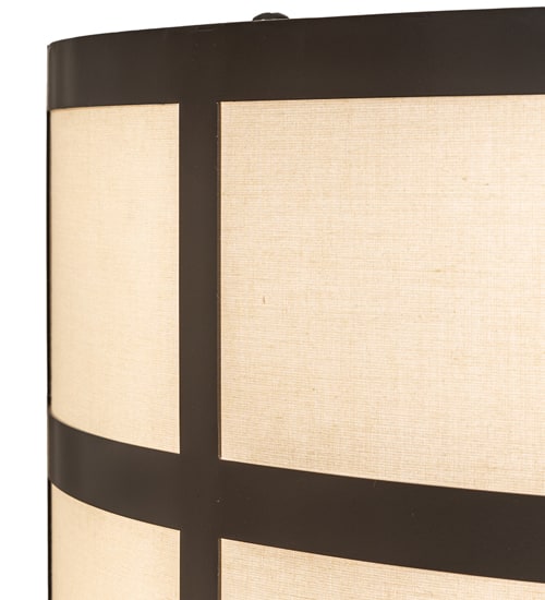 Cilindro Barnabas 6 Light 36" Wide Semi-Flush Drum Ceiling Fixture - Timeless Bronze Finish