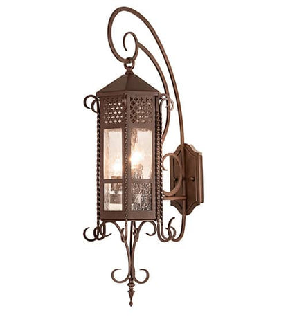 3 Light 36" Tall Wall Sconce