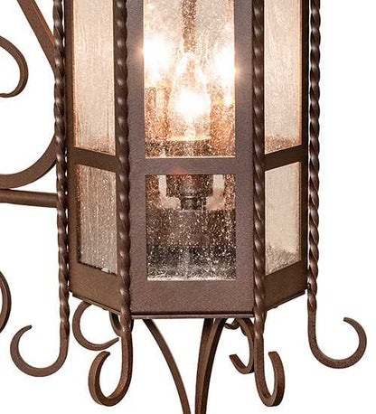 3 Light 36" Tall Wall Sconce