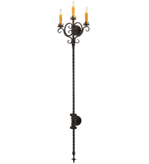 3 Light 74" Tall Wall Sconce