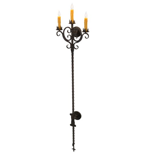 3 Light 74" Tall Wall Sconce