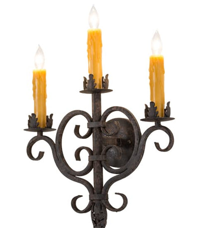 3 Light 74" Tall Wall Sconce