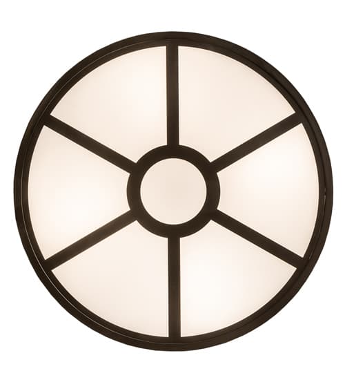 Donya 4 Light 26" Wide Semi-Flush Drum Ceiling Fixture - Oil Rubbed Bronze Finish